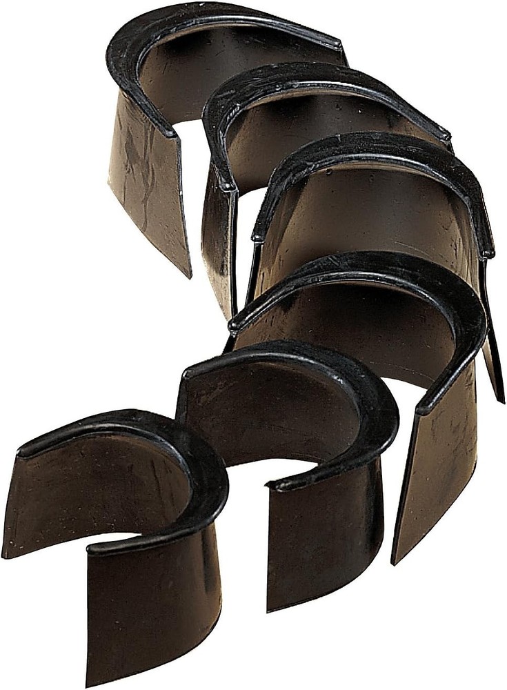 Essential 4-Inch Replacement Pool Table Pocket Liners - 6 Durable Rubber Liners