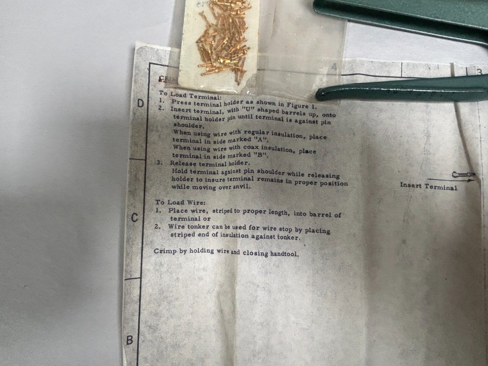 Vtg Berg Model HT 48 Electronics Crimping Tool Crimper (A20)