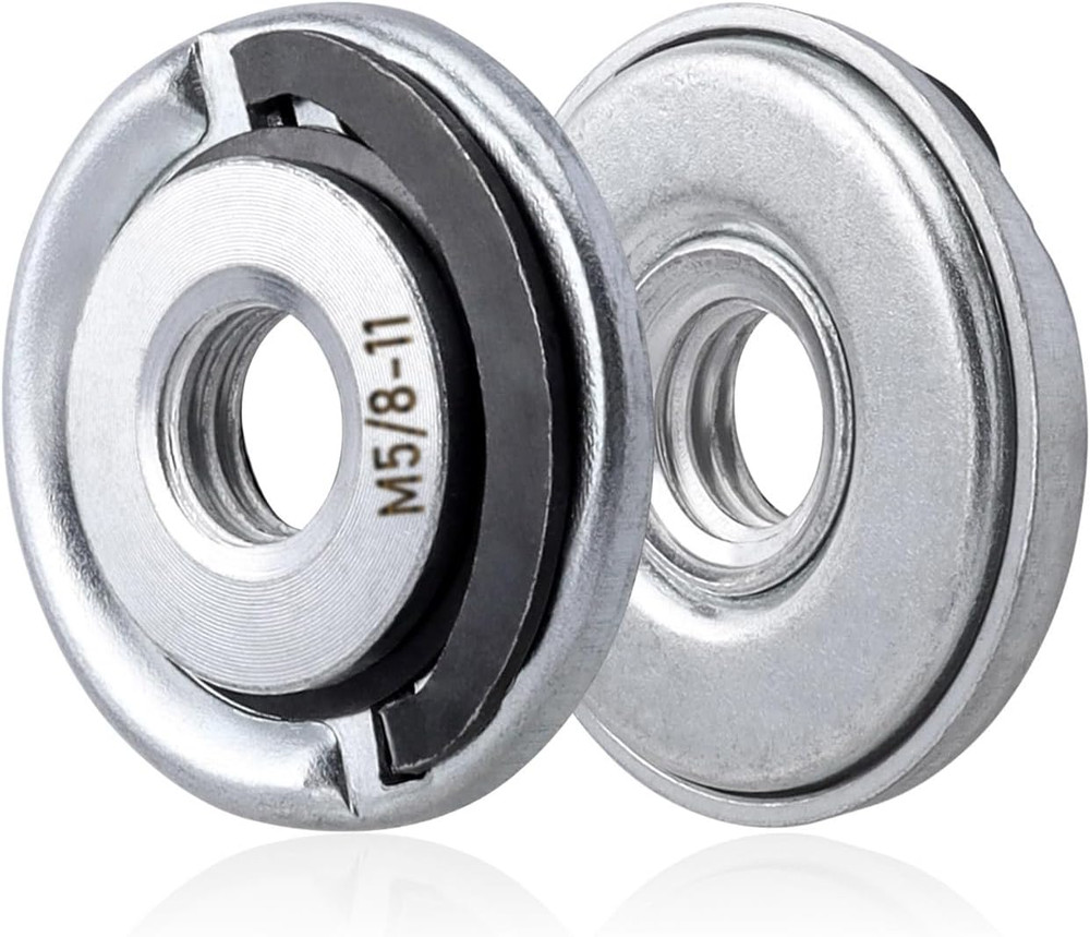 2Pcs Quick Change Angle Grinder Flange Nuts 5/8-11 Replacement Lock Nut for Grin