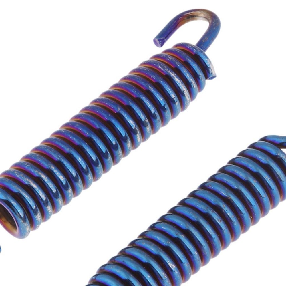 2 Pieces Universal Motorcycle Exhaust Dual Hook Coil Spring