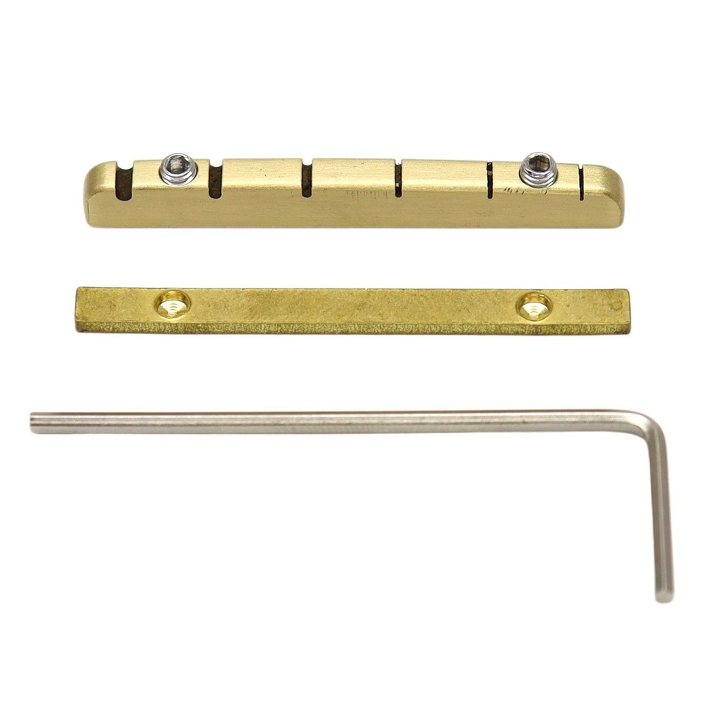 6 String Electric Guitar Nut 42mm Split Regulation Adjustable Height Brass Nut