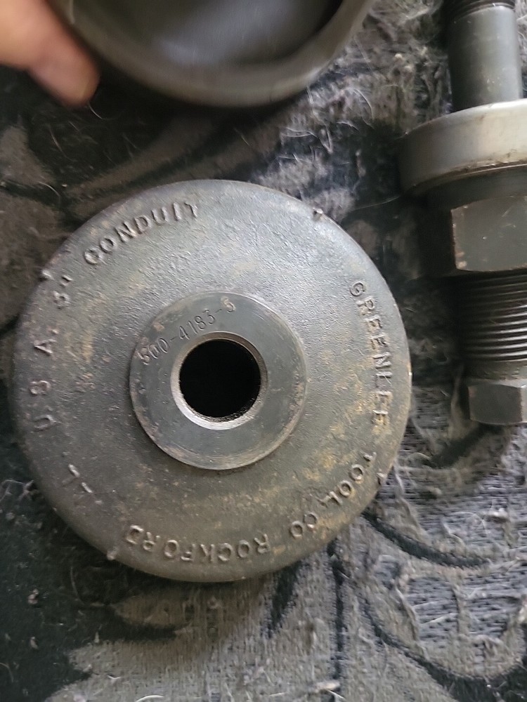 Greenlee Conduit Punch Die Set