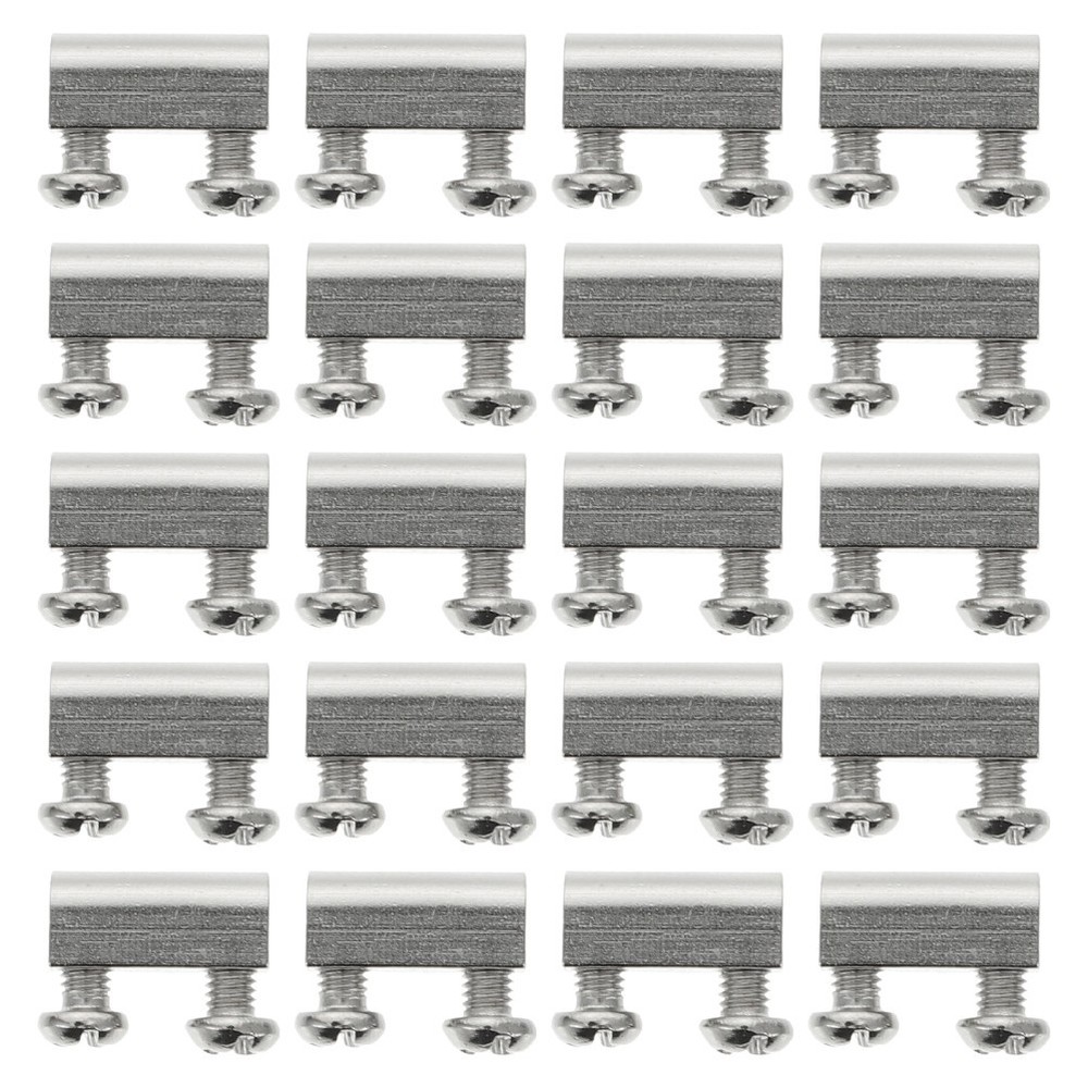 20 Sets Wire Rope Clamps Wire Rope Fixators with Screws cable clips