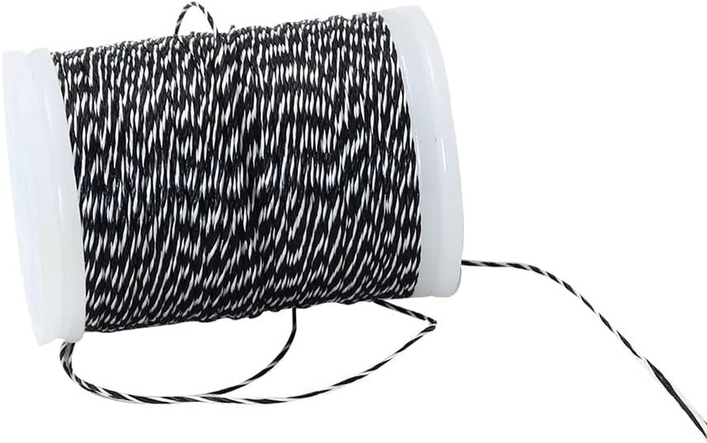 Archery Bow String Serving Thread 131 Yard/120 M Durable Nylon Black-White