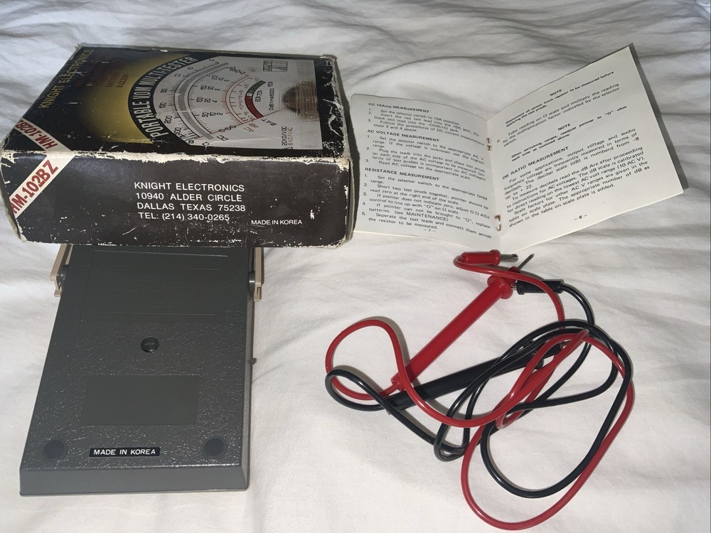 Vtg Knight Electronics Multi-tester Voltmeter HM-102BZ