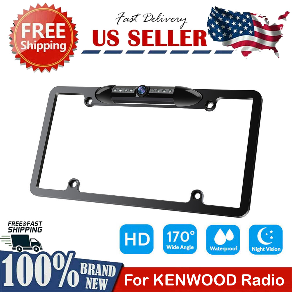 Backup Camera Rearview License Plate Frame for KENWOOD DNX-710EX DNX710EX