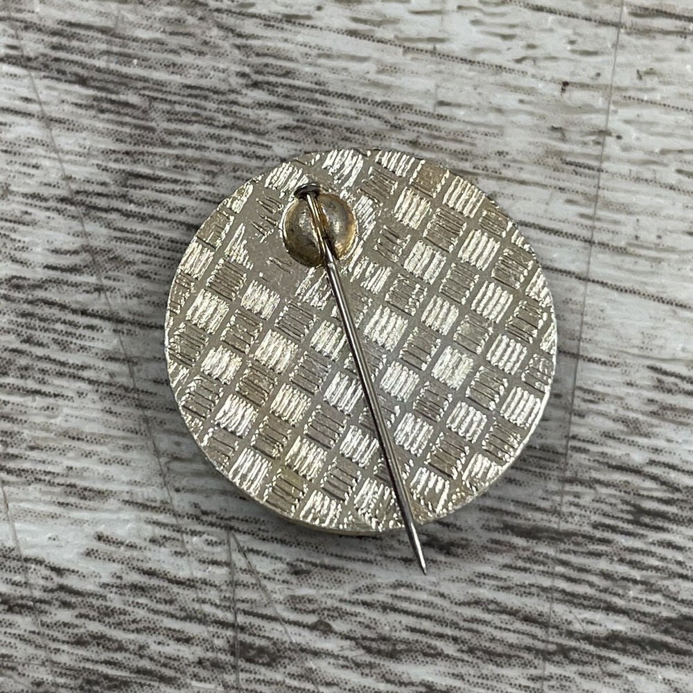 Vintage Crest Pin Silver Tone