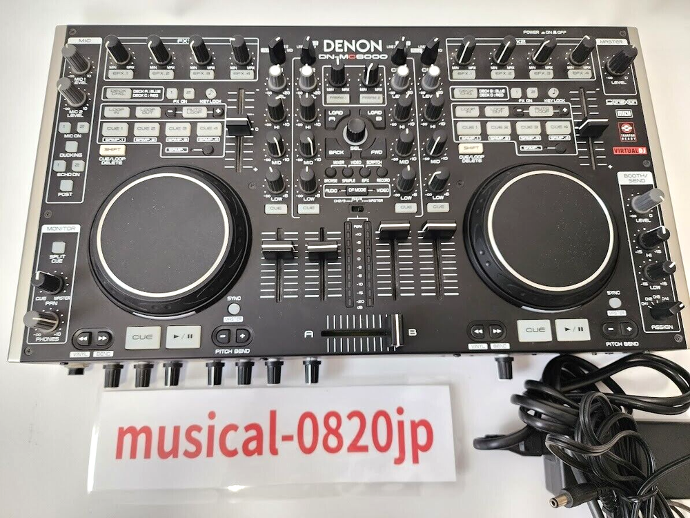 DENON DN-MC6000 4ch DJ Controller Mixer Traktor Virtual 4-Channel Black