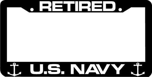 RETIRED US NAVY License Plate Frame