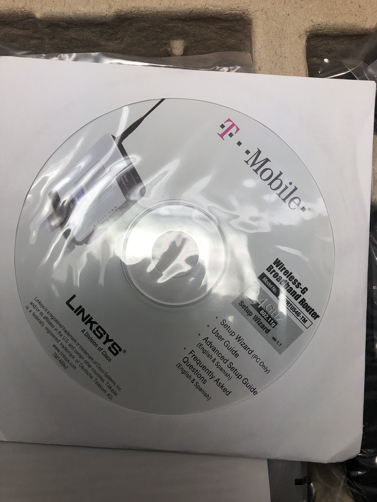 T-Mobile Linksys Wireless Router WRTU54G-TM