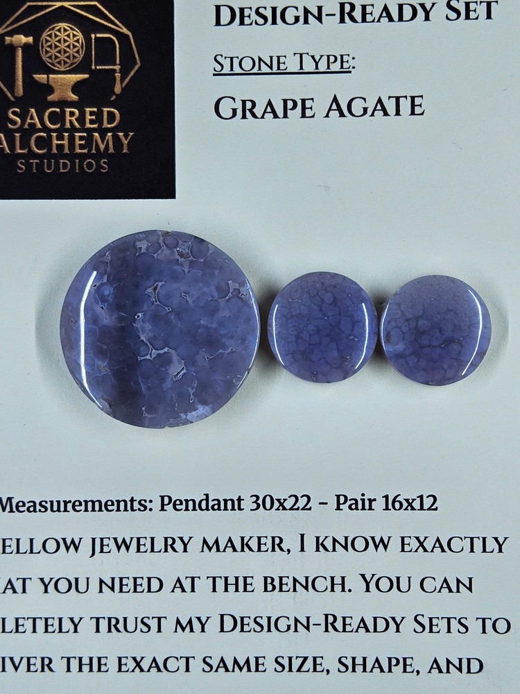 Circle Shape - Grape Agate - Design-Ready Set