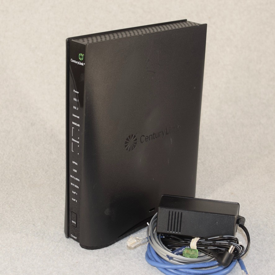 CenturyLink C2100T Technicolor Wireless Modem WiFi Router Reset w/ Cables