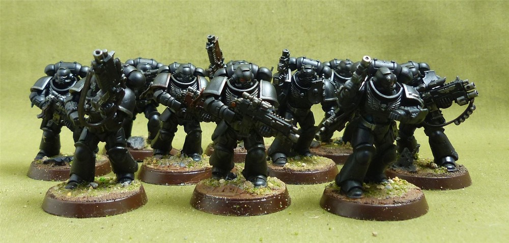 Intercesor Squad painted - Iron Hands - Warhammer 40K #1QR