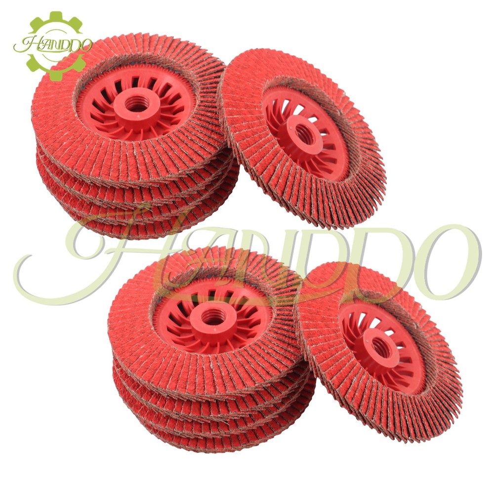 10Pack 4-1/2"×7/8'' T29 40 Grit Ceramic Discs Work with Universal Angle Grinders