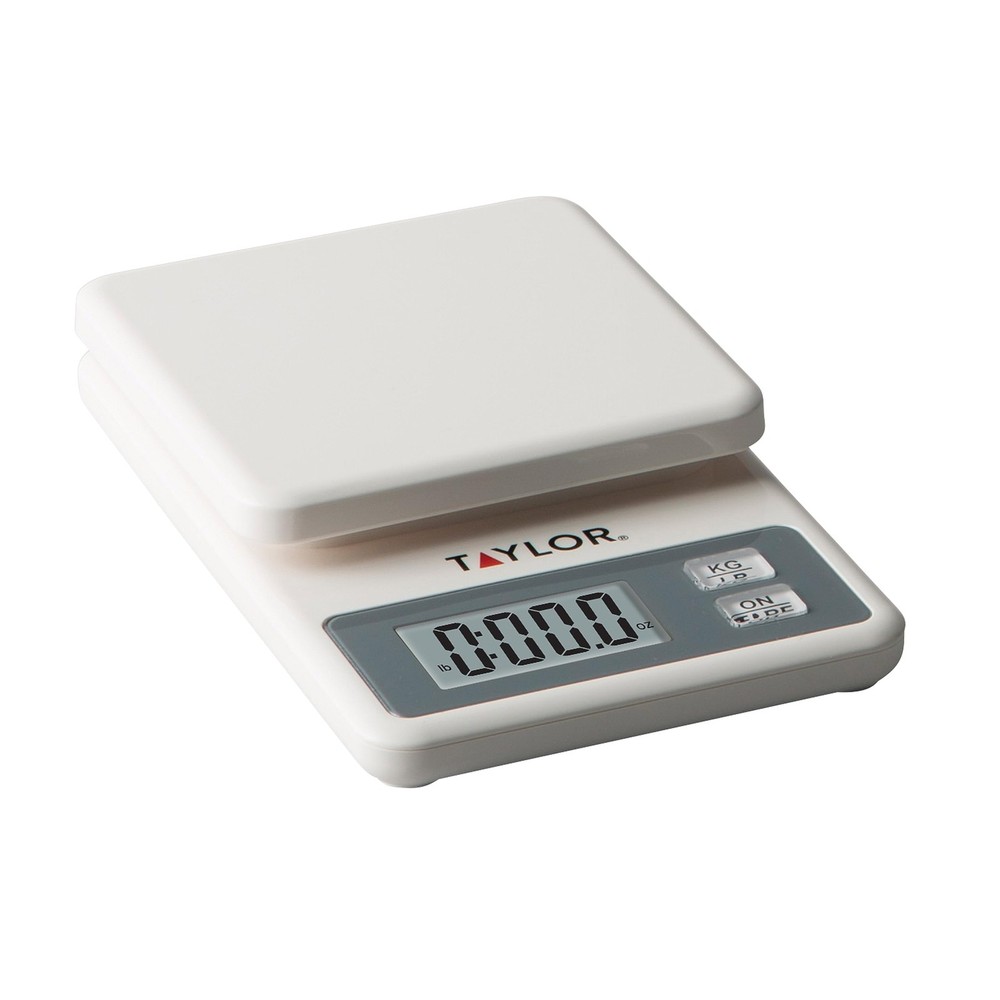 Taylor Compact Digital Kitchen Scale White 11 lb. 3817