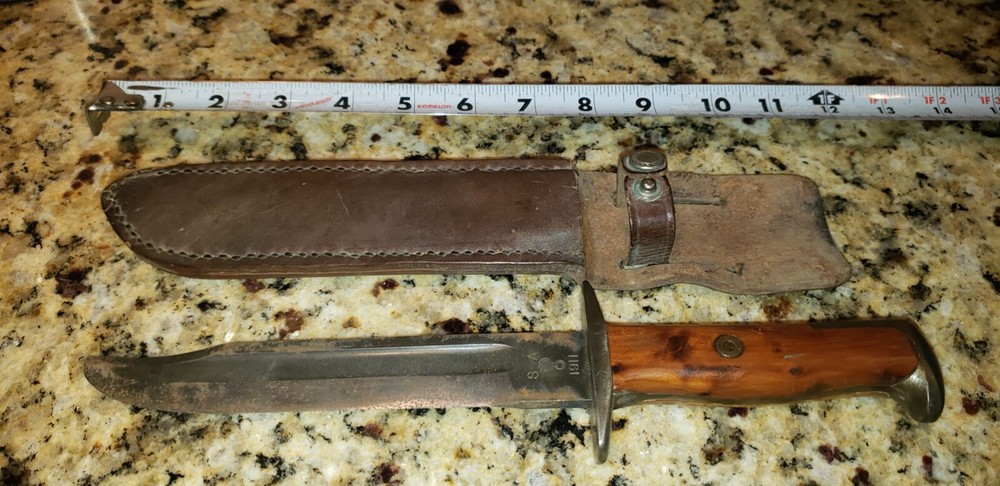 WWI U.S. SPRINGFIELD 1911 Model 1911  Knife + Scabbard .