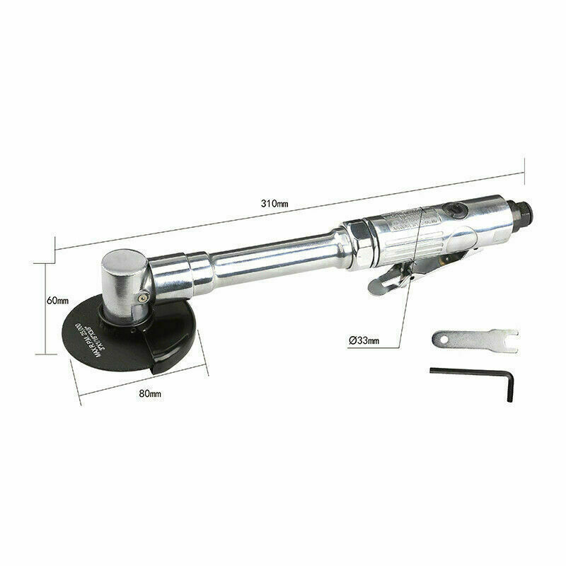 Pneumatic Cutting Machine Air Angle Grinder Air Cutter Grinding Tool Long Handle