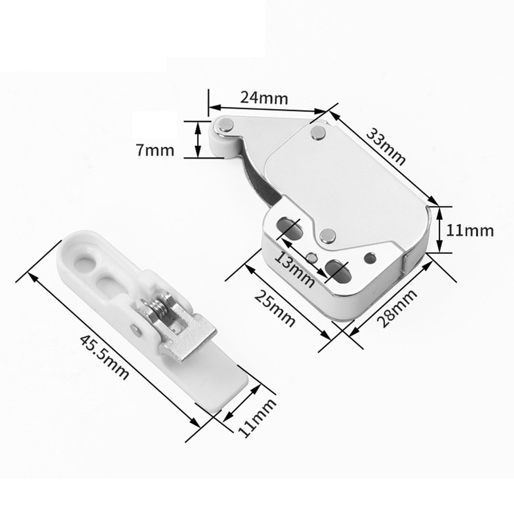 4 Pack Spring Loaded Push Catch Latch for Cabinet Doors For Easy Operation