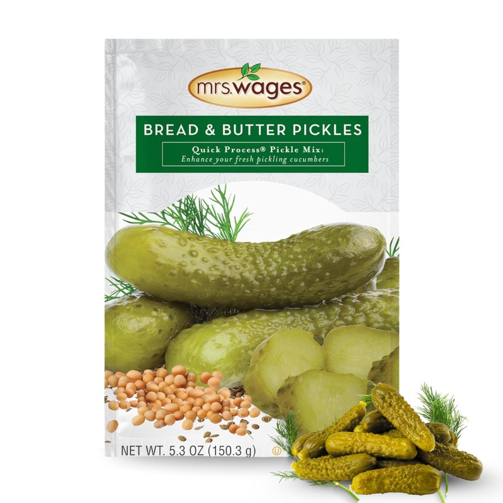Zesty Bread and Butter Pickles Quick Process Mix, Quick and Easy, Simple-To-U...