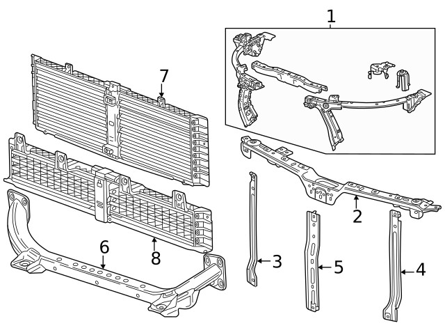 Genuine GM Upper Shutter 26565433