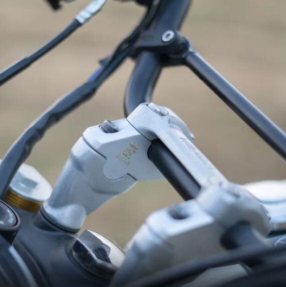 Fit For Triumph Scrambler 400X Offset Handlebar Riser Silver
