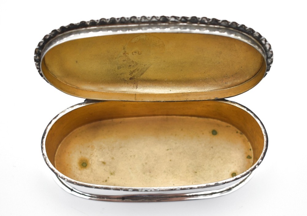 Antique Victorian Solid Silver Trinket Box Jewellery Box Table Snuff 1899