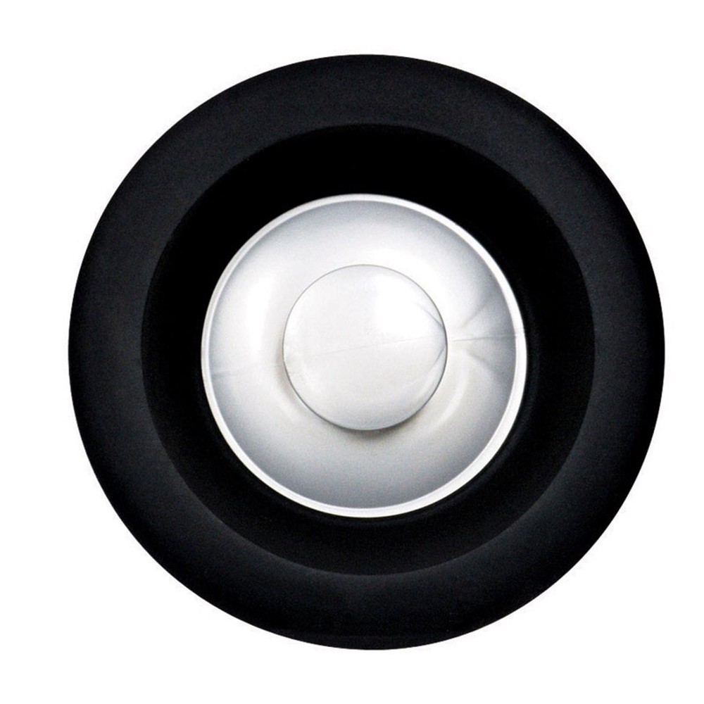 Danco 9D00010426 Black Universal Disposal Stopper with Chrome Knob