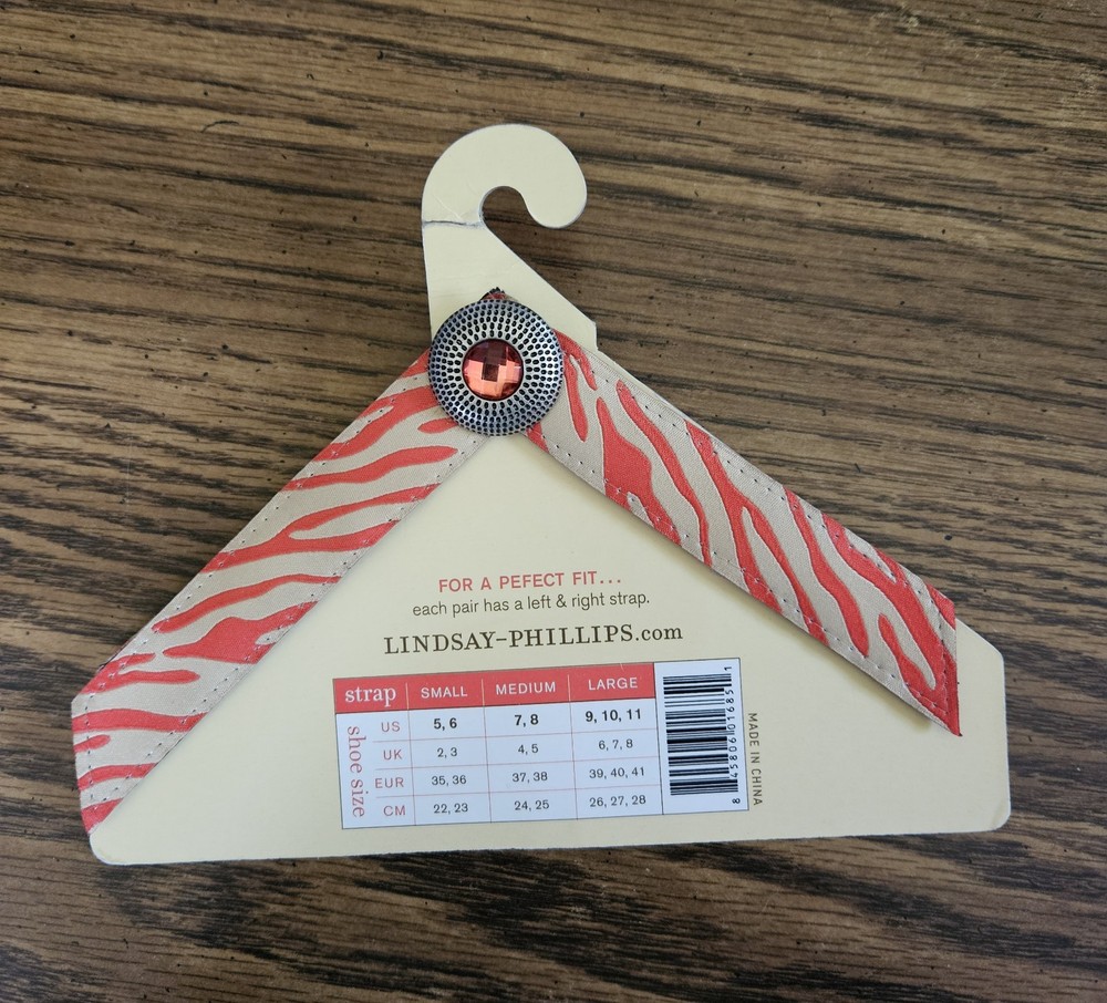 Lindsay Phillips Samantha Switch Flops Interchangeable Straps Medium 7/8 New