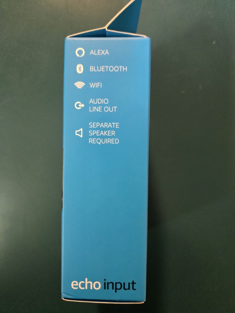 Echo Input Amazon Voice Control Speaker Accessory New Sealed In Box