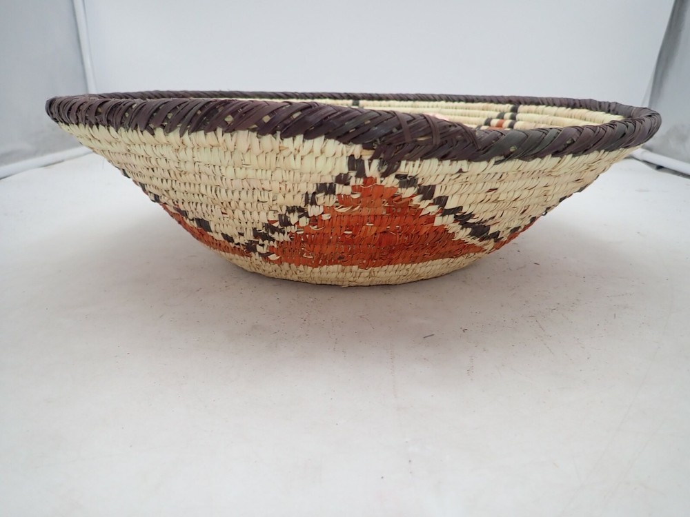 Large Handcrafted Deep Fruit Basket Southwest Designs Approximately 15"-16"