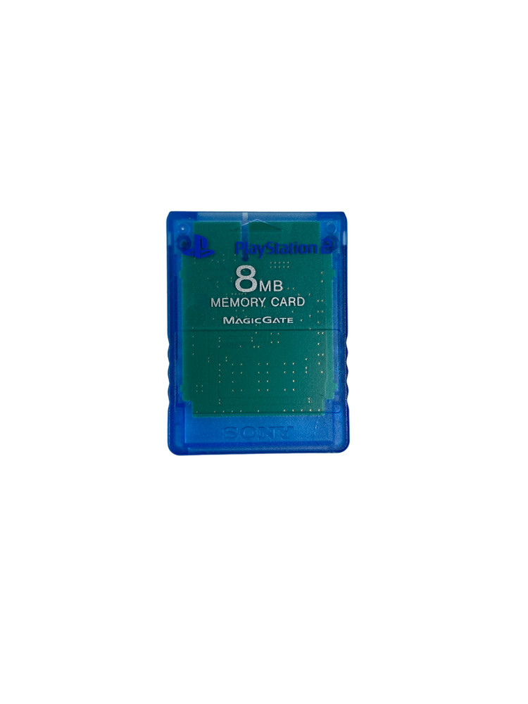 Sony Memory Card 8MB Magic Gate Model SCPH-10020 Clear Blue