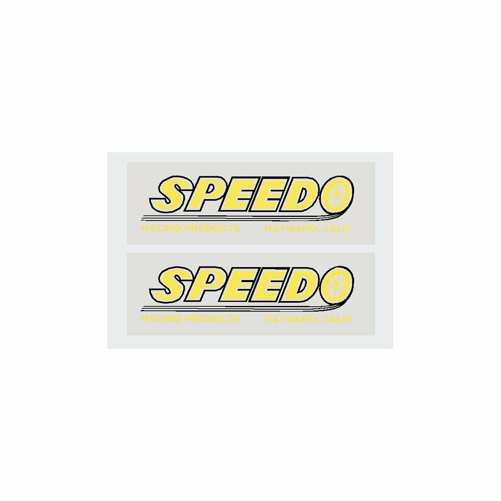 Speedo Fork Decal set - yellow