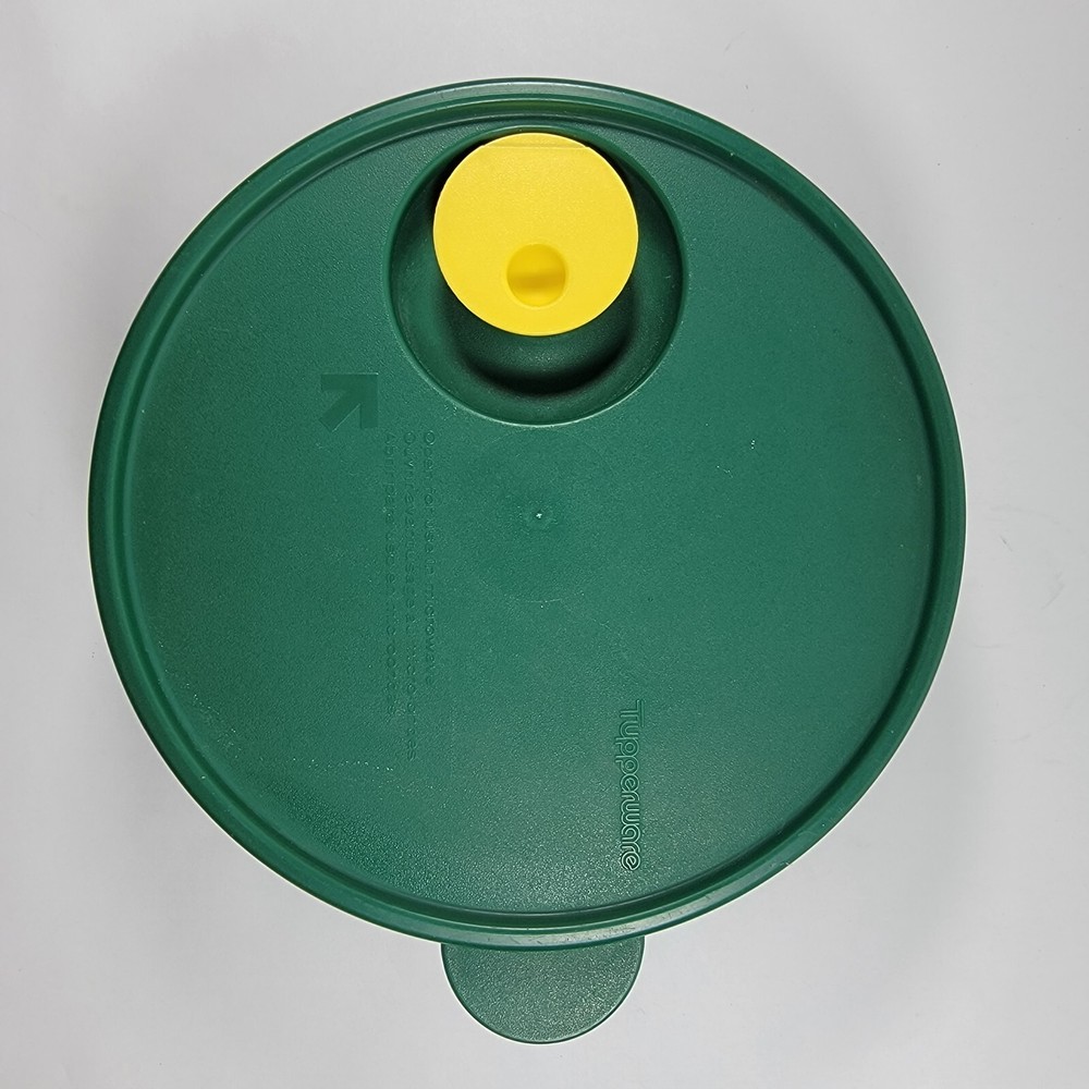 Vintage Tupperware Colander Strainer with Steamer Vent Lid Green