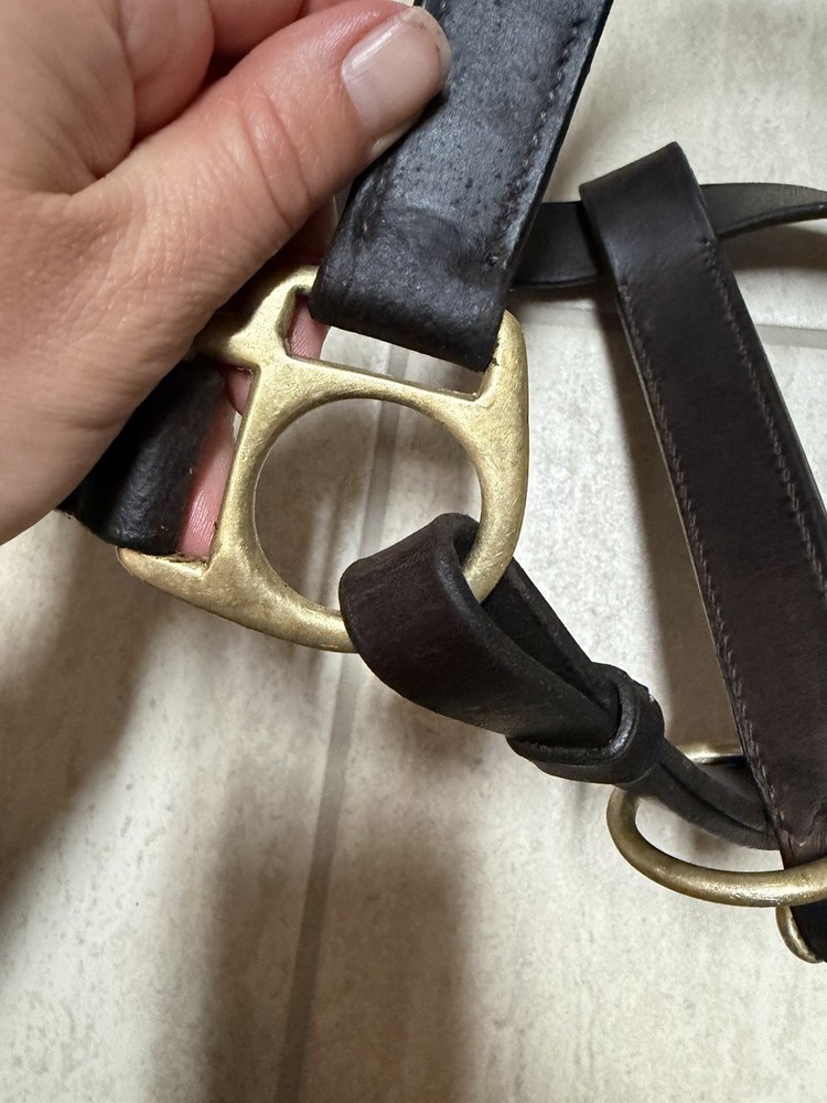 Brown Leather Halter Size XL