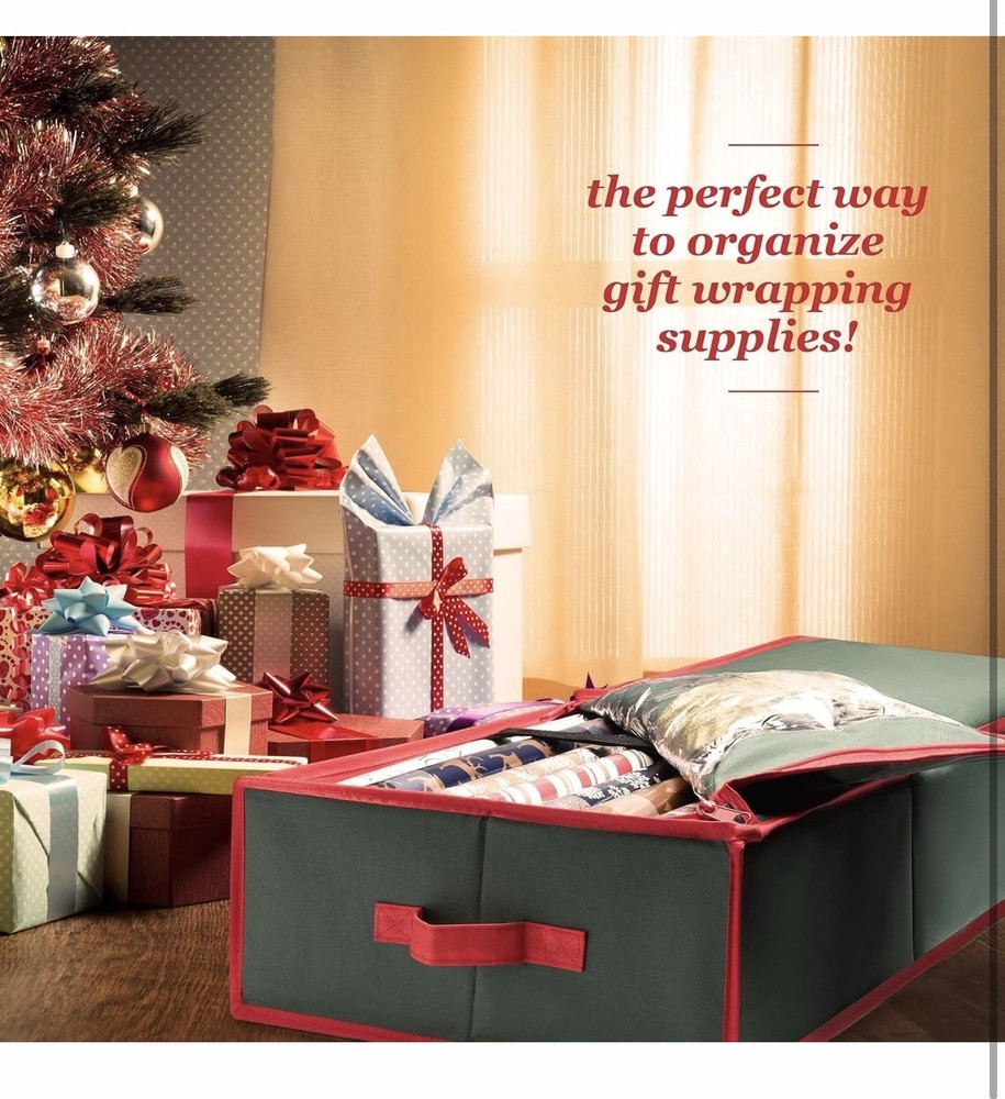 Homior Premium Quality Gift Wrap Organizer - Green