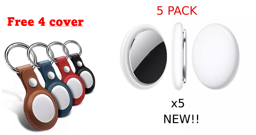 5 PACK Smart Air Tag GPS Bluetooth Tracking for Keys/ IOS & Android..
