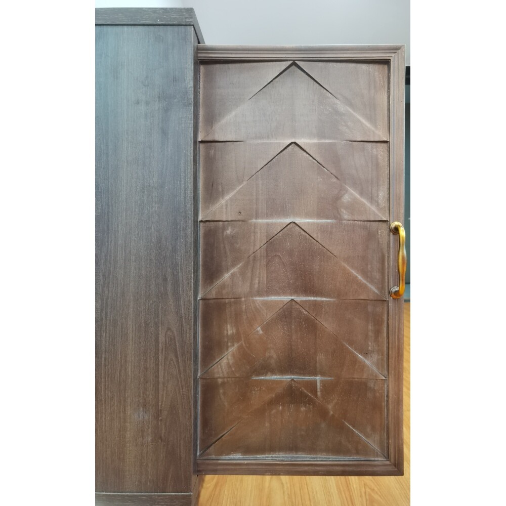 Buffet Cabinet Sideboard Buffet Cabinet with Diamond-shaped relief Doors - New
