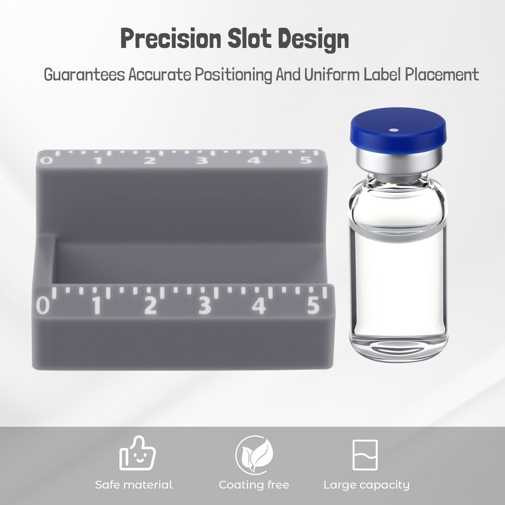 2 Pcs Vial Label Applicator Bottle Labeling Application Tool for Small Jars E...