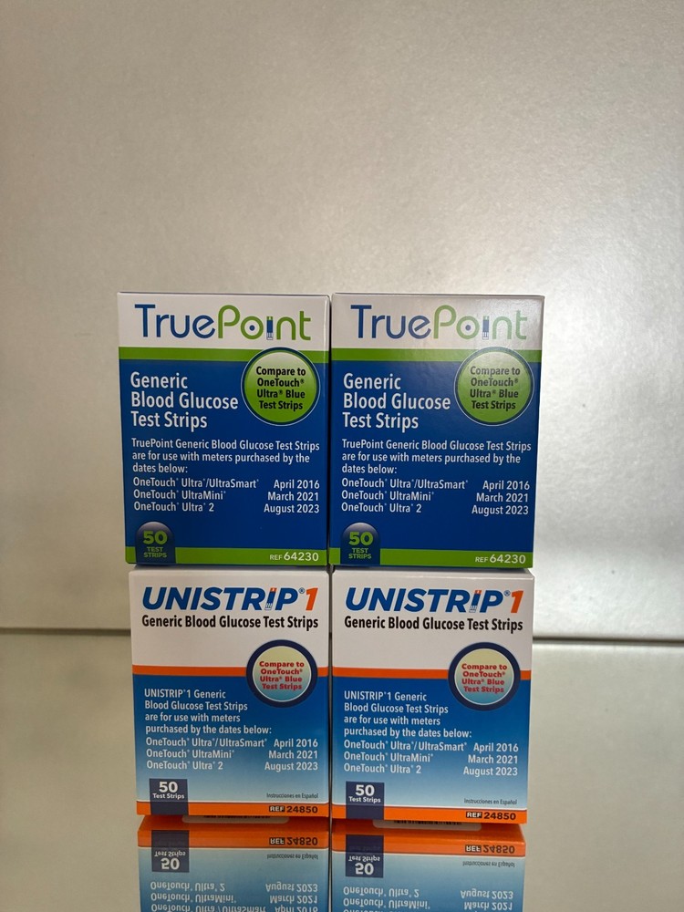 True Point - Unistrip Blood Glucose Strips – 200 Count – Generic For One Touch