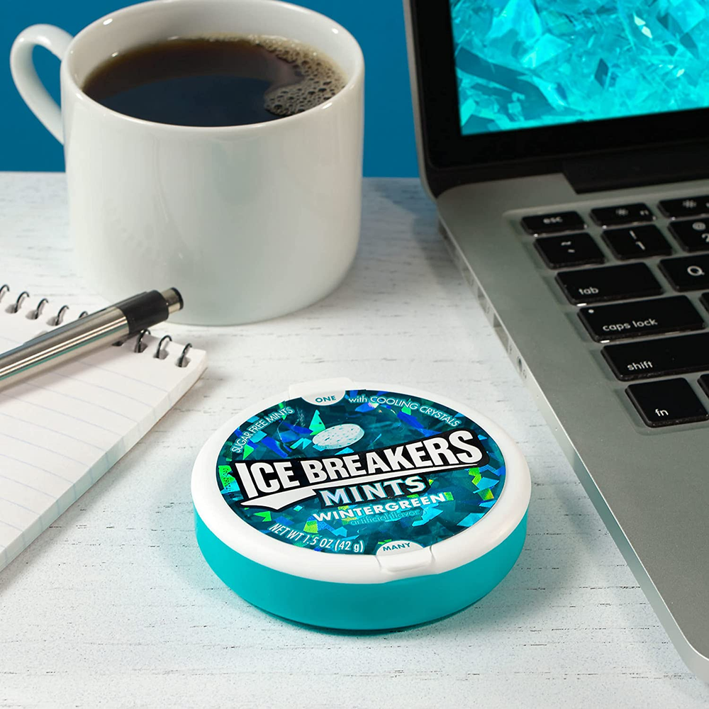 Ice Breakers Mints, Wintergreen, Sugar Free, 1.5 Ounce (8 Count)