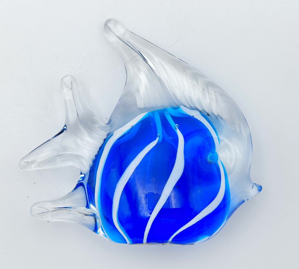 装饰品 琉璃《彩色神仙鱼》三只（高12宽12cm）