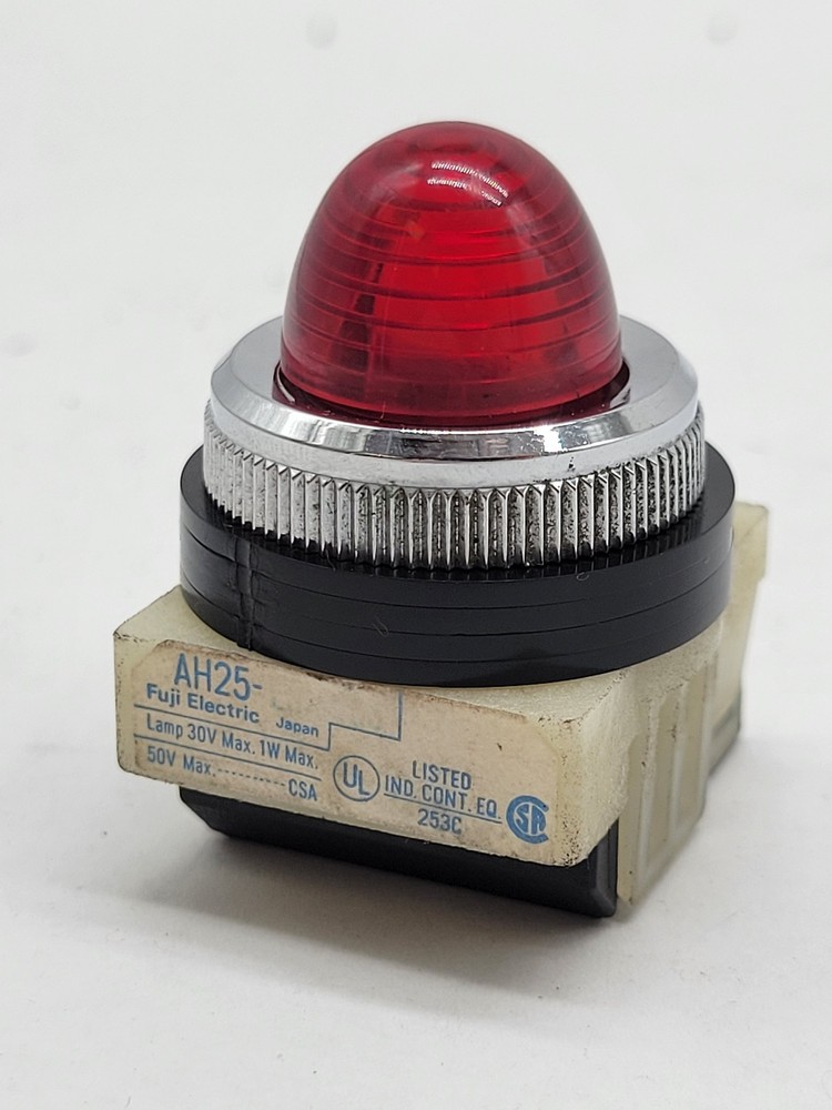 Fuji Electric AH25 Red Pilot Light Lamp 30V 1W 50V Panel Accessory