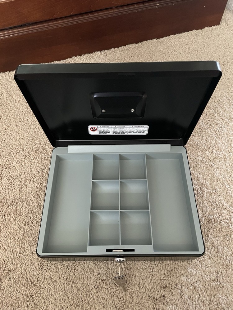 Lock Box With Keys 11.5x9x3.25