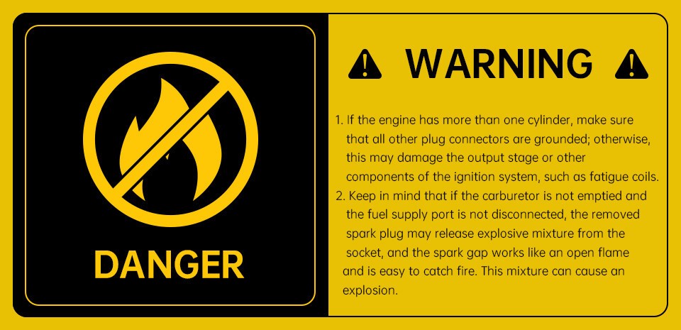 In Line Spark Plug Tester High Energy Ignition Coil Engine Auto Diagnostic Tool