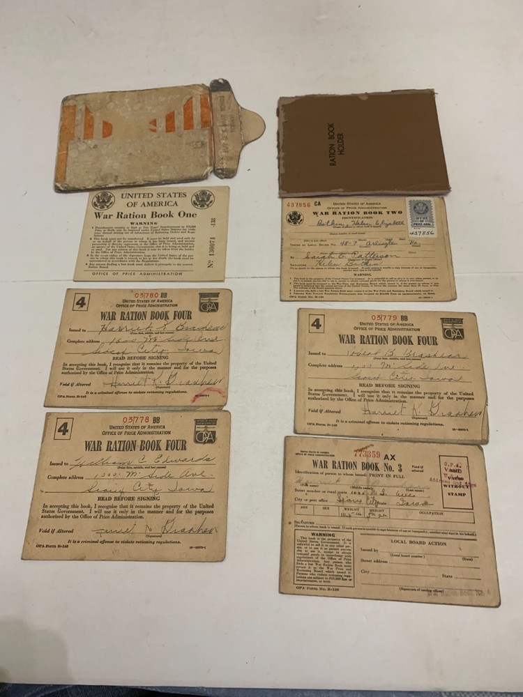 WWII United States War Ration Books