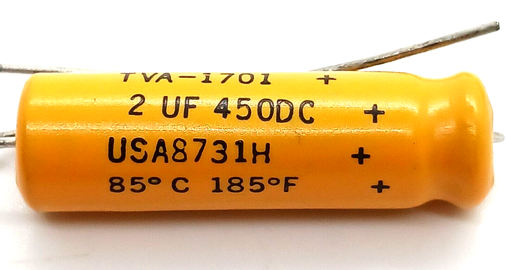 Sprague Atom Capacitor TVA-1701 2uf 0-450DC 4 Pc Lot