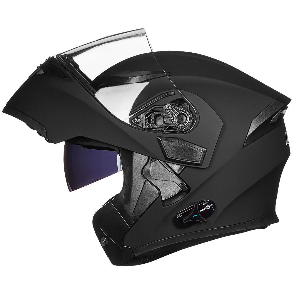 ILM Bluetooth Motorcycle Helmet Flip up Modular Dual Visor Intercom FM DOT 902BT