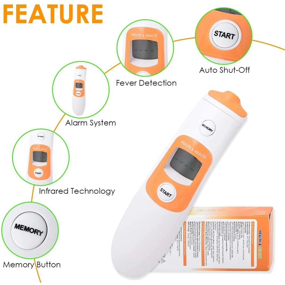 Infrared thermometer gun