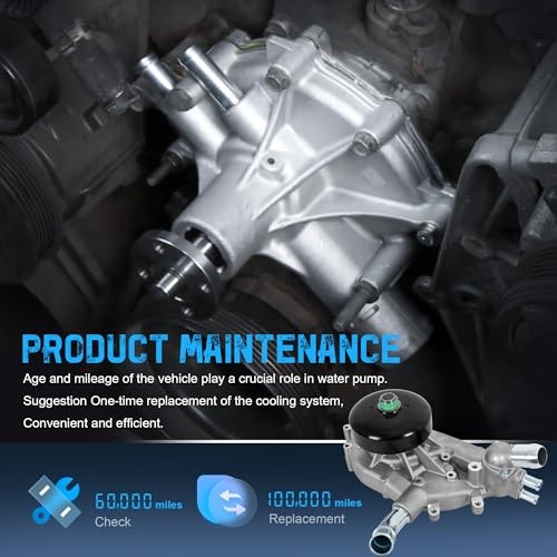 w/Thermostat Engine Aluminum Water Pump Compatible with Chevy Silverado 1500/