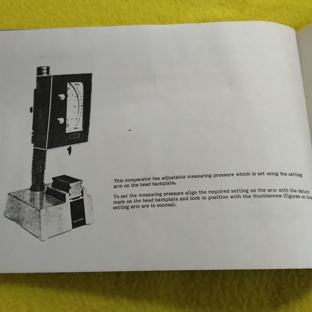 SIGMA Ltd. - Mechanical Comparator Head, ±.003" reading capacity